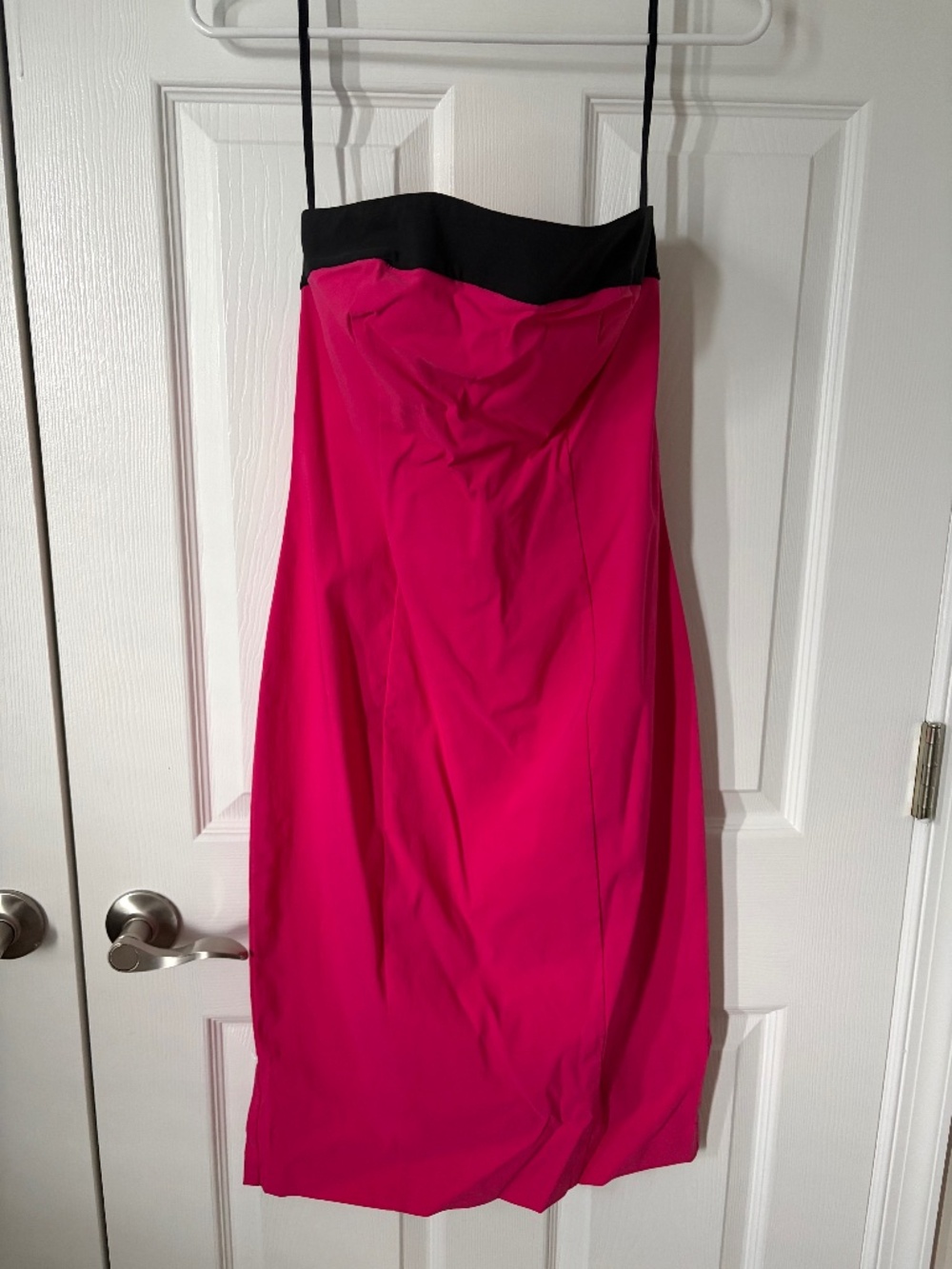 Hot pink knee length dress